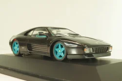 Ferrari 348 tb 1988, black/blue wheels, 010122, Herpa 1:43 