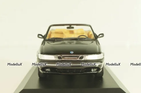 Saab 900 SE (900NG) cabriolet 1995, black, 741702, Minichamps 1:43, Minichamps 1:43