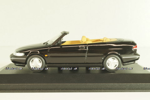 Saab 900 SE (900NG) cabriolet 1995, black, 741702, Minichamps 1:43, Minichamps 1:43