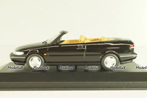 Saab 900 SE (900NG) cabriolet 1995, black, 741702, Minichamps 1:43, Minichamps 1:43