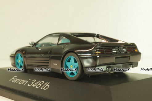 Ferrari 348 tb 1988, black/blue wheels, 010122, Herpa 1:43 
