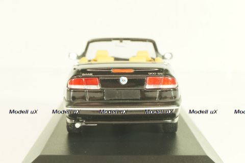 Saab 900 SE (900NG) cabriolet 1995, black, 741702, Minichamps 1:43, Minichamps 1:43