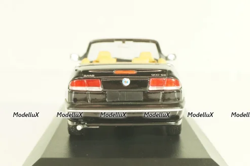Saab 900 SE (900NG) cabriolet 1995, black, 741702, Minichamps 1:43, Minichamps 1:43