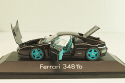 Ferrari 348 tb 1988, black/blue wheels, 010122, Herpa 1:43 