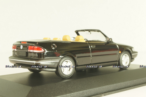 Saab 900 SE (900NG) cabriolet 1995, black, 741702, Minichamps 1:43, Minichamps 1:43