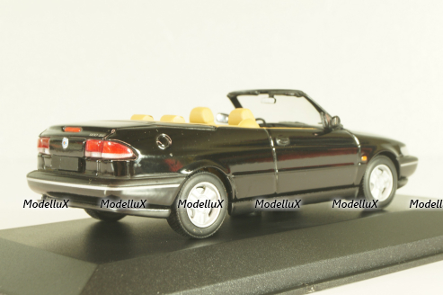 Saab 900 SE (900NG) cabriolet 1995, black, 741702, Minichamps 1:43, Minichamps 1:43