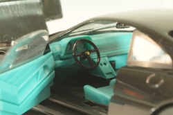 Ferrari 348 tb 1988, black/blue wheels, 010122, Herpa 1:43 