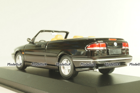 Saab 900 SE (900NG) cabriolet 1995, black, 741702, Minichamps 1:43, Minichamps 1:43