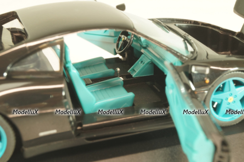 Ferrari 348 tb 1988, black/blue wheels, 010122, Herpa 1:43 