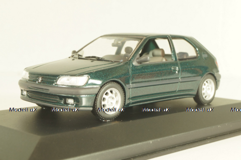 Peugeot 306 2 door 1995, green, 430112500, Minichamps 1:43