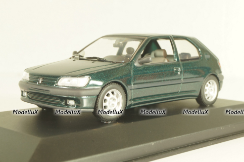 Peugeot 306 2 door 1995, green, 430112500, Minichamps 1:43