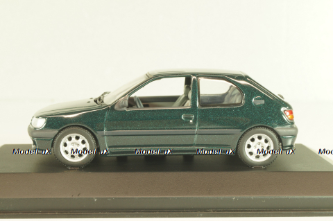 Peugeot 306 2 door 1995, green, 430112500, Minichamps 1:43