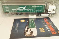 Scania R 450 tractor with semi trailer "Marcotran" 2014, white/green, Camiones Españoles Nº 13, Salvat 1:43