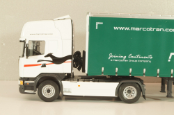 Scania R 450 tractor with semi trailer "Marcotran" 2014, white/green, Camiones Españoles Nº 13, Salvat 1:43
