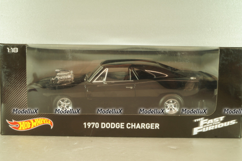 Dodge Charger R/T 1970, black, Fast&Furious, CMC97, Hot Wheels 1:18