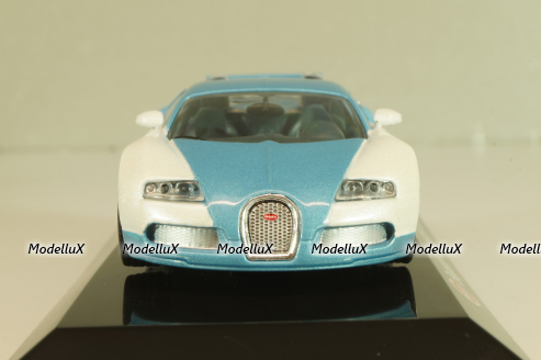 Bugatti Veyron 16.4 2005, blue/white, Altaya 1:43