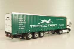 Scania R 450 tractor with semi trailer "Marcotran" 2014, white/green, Camiones Españoles Nº 13, Salvat 1:43