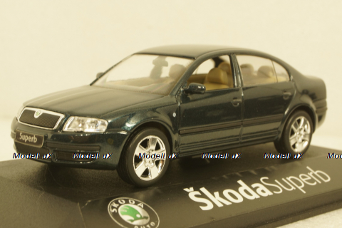 Skoda Superb B5, sedan, emerald, Kaden 1:43