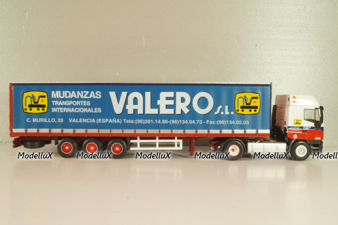 Iveco EuroStar tractor with semi trailer "Valero" 1998, red/white/blue, Camiones Españoles Nº 17, Salvat 1:43