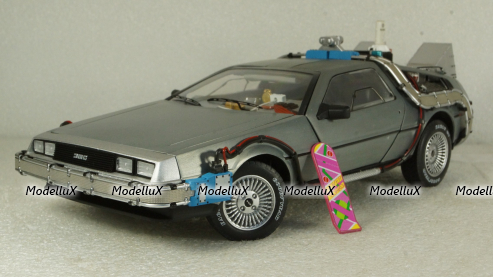 DeLorean DMC-12  Back to the Future II  Time Machine, Hot Wheels Elite 1:18