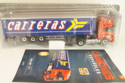 Iveco S-Way tractor with semi trailer "Carreras" 2023, red/blue, Camiones Españoles Nº 7, Salvat 1:43