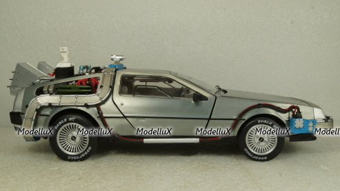 DeLorean DMC-12  Back to the Future II  Time Machine, Hot Wheels Elite 1:18