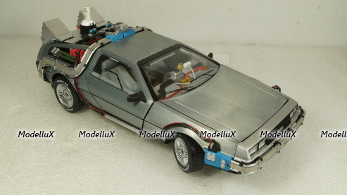 DeLorean DMC-12  Back to the Future II  Time Machine, Hot Wheels Elite 1:18