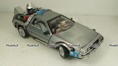 DeLorean DMC-12  Back to the Future II  Time Machine, Hot Wheels Elite 1:18