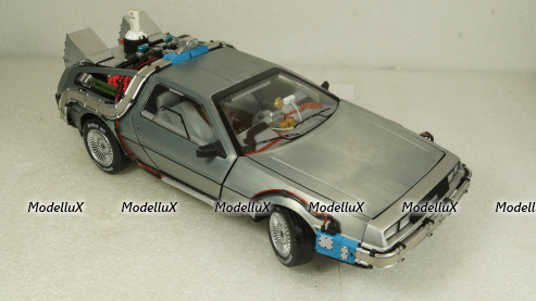 DeLorean DMC-12  Back to the Future II  Time Machine, Hot Wheels Elite 1:18
