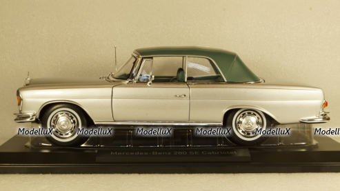 Mercedes 280SE (W108) Cabriolet 1969 Silver, 183761, Norev 1:18