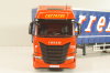 Iveco S-Way tractor with semi trailer "Carreras" 2023, red/blue, Camiones Españoles Nº 7, Salvat 1:43