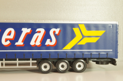 Iveco S-Way tractor with semi trailer "Carreras" 2023, red/blue, Camiones Españoles Nº 7, Salvat 1:43