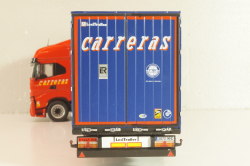 Iveco S-Way tractor with semi trailer "Carreras" 2023, red/blue, Camiones Españoles Nº 7, Salvat 1:43