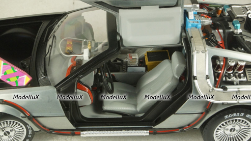 DeLorean DMC-12  Back to the Future II  Time Machine, Hot Wheels Elite 1:18