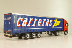Iveco S-Way tractor with semi trailer "Carreras" 2023, red/blue, Camiones Españoles Nº 7, Salvat 1:43