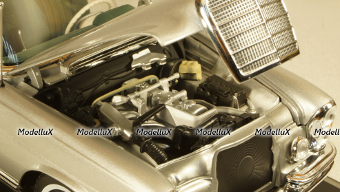 Mercedes 280SE (W108) Cabriolet 1969 Silver, 183761, Norev 1:18