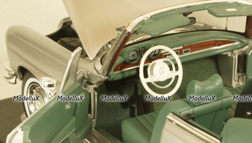 Mercedes 280SE (W108) Cabriolet 1969 Silver, 183761, Norev 1:18