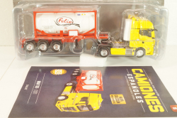 MAN TGX with semi-trailer tanker "Felix" 2021, yellow/white, Camiones Espanoles, №5, Salvat 1:43