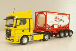 MAN TGX with semi-trailer tanker "Felix" 2021, yellow/white, Camiones Espanoles, №5, Salvat 1:43