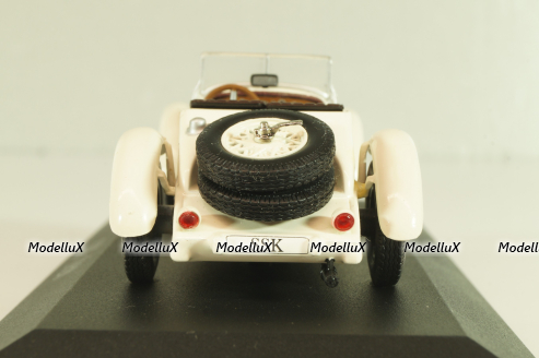 Mercedes-Benz SSK (W06) 1928, white, Altaya, MBOMS013, Mercedes-Benz Offizielle Modell Sammlung #13, Altaya 1:43