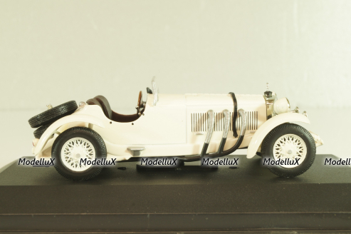 Mercedes-Benz SSK (W06) 1928, white, Altaya, MBOMS013, Mercedes-Benz Offizielle Modell Sammlung #13, Altaya 1:43