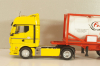 MAN TGX with semi-trailer tanker "Felix" 2021, yellow/white, Camiones Espanoles, №5, Salvat 1:43