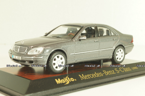 Mercedes-Benz S 500 (W220) 1998, grey, 31505, Maisto 1:43