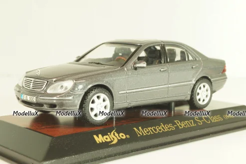 Mercedes-Benz S 500 (W220) 1998, grey, 31505, Maisto 1:43