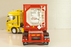 MAN TGX with semi-trailer tanker "Felix" 2021, yellow/white, Camiones Espanoles, №5, Salvat 1:43