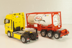 MAN TGX with semi-trailer tanker "Felix" 2021, yellow/white, Camiones Espanoles, №5, Salvat 1:43