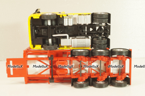 MAN TGX with semi-trailer tanker "Felix" 2021, yellow/white, Camiones Espanoles, №5, Salvat 1:43