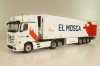 Mercedes-Benz Actros MP4 with semi trailer "EL Mosca" 2021, white, Camiones Españoles Nº 16, Salvat 1:43