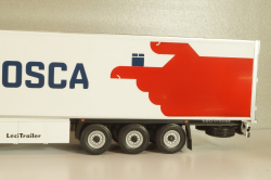 Mercedes-Benz Actros MP4 with semi trailer "EL Mosca" 2021, white, Camiones Españoles Nº 16, Salvat 1:43