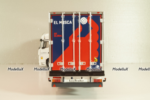 Mercedes-Benz Actros MP4 with semi trailer "EL Mosca" 2021, white, Camiones Españoles Nº 16, Salvat 1:43